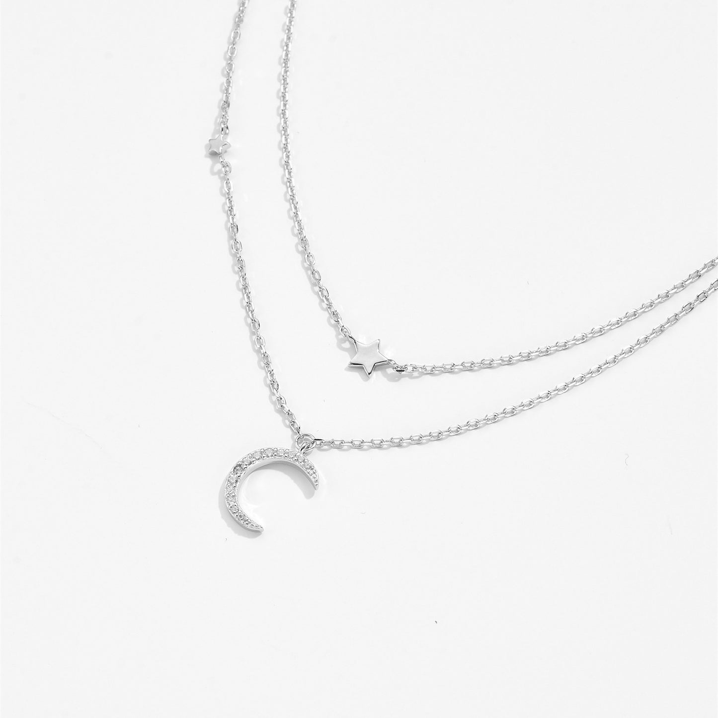 Lunar Elegance 925 silver Pendant Necklace - necklace