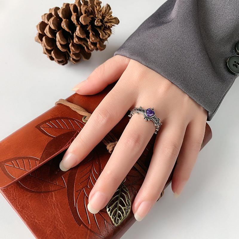 Luxe Contour Adjustable Ring - Silver - ring