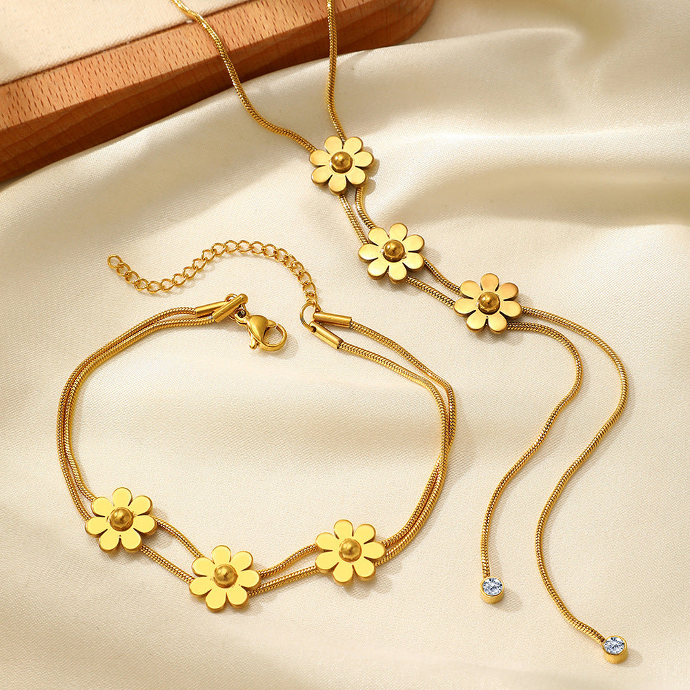 Floral Pastoral Charm Stainless Steel Set - C2233 - set