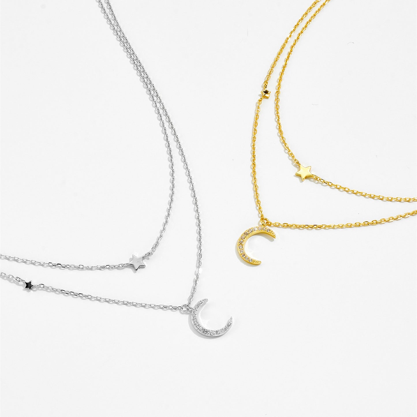 Lunar Elegance 925 silver Pendant Necklace - necklace