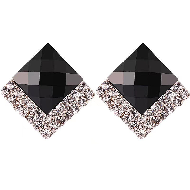 Luxe Geometry 990 Sterling Silver Square Stud Earrings - Square Ear Studs About 22g / Full Body 990 Sterling Silver