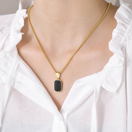 ColdWind Artisan Pearl Chain Titanium Necklace - necklace