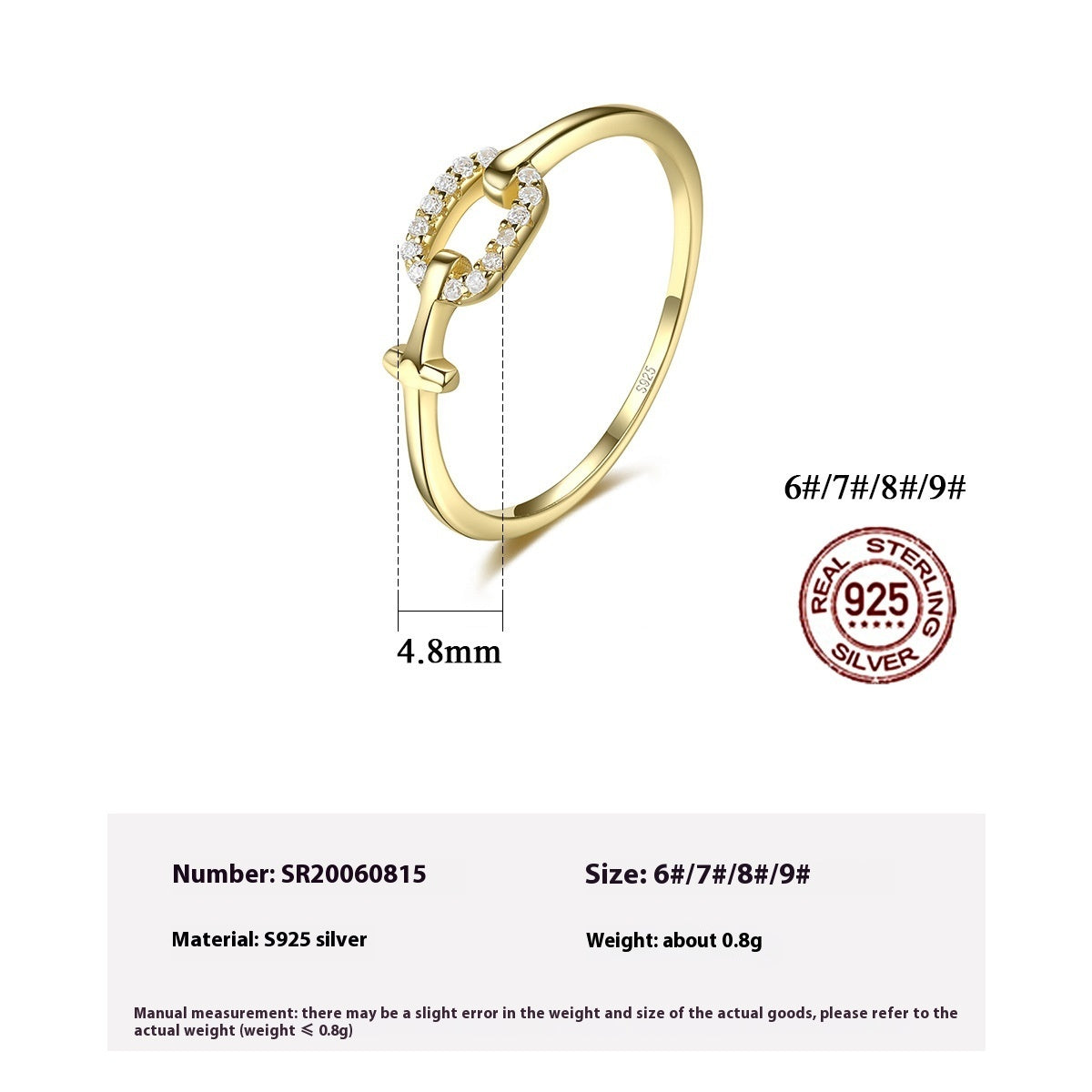 INS-Style Electroplated Geometric silver Ring - ring