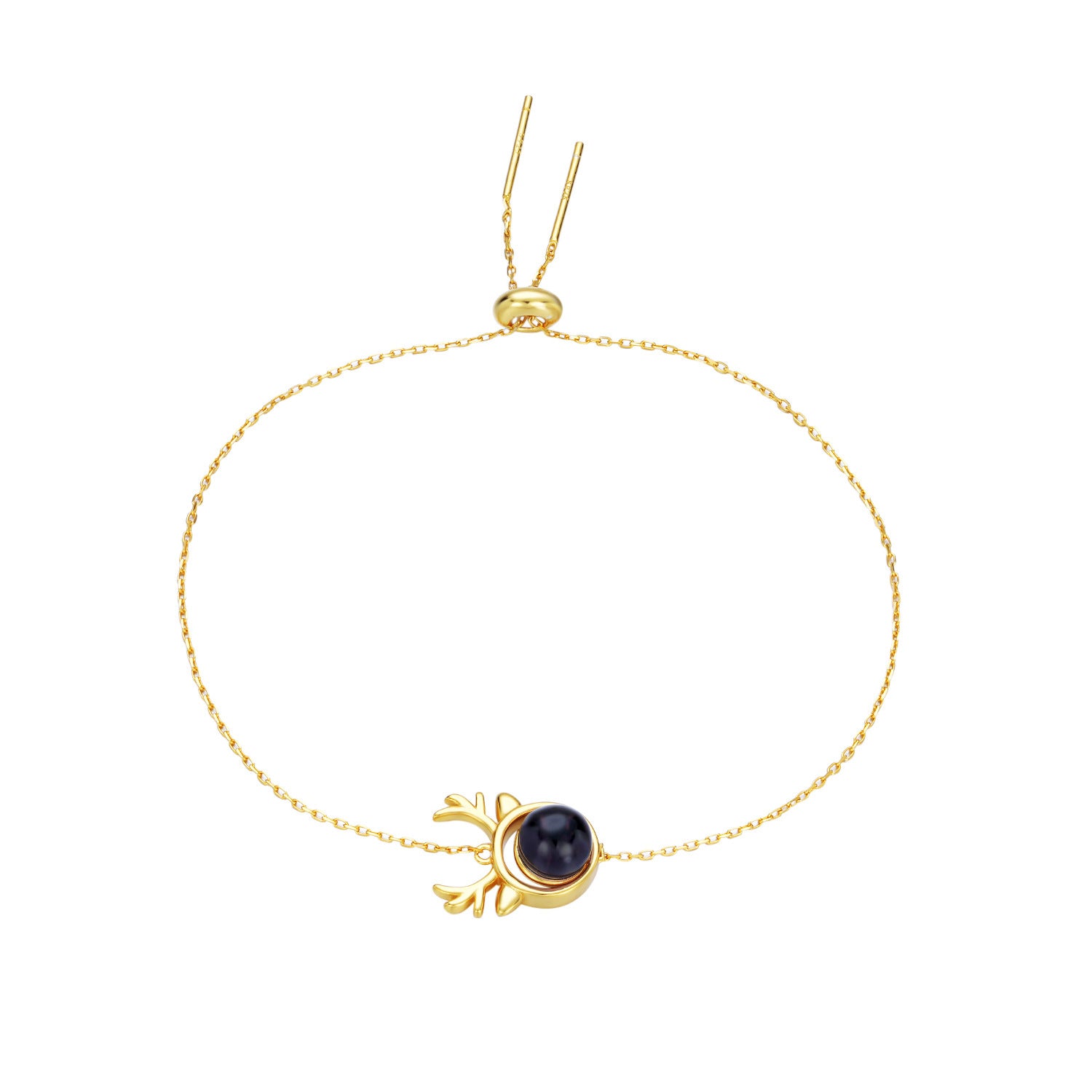 Radiant Sculpted 925 Silver Amethyst Bracelet - Yellow - bracelet