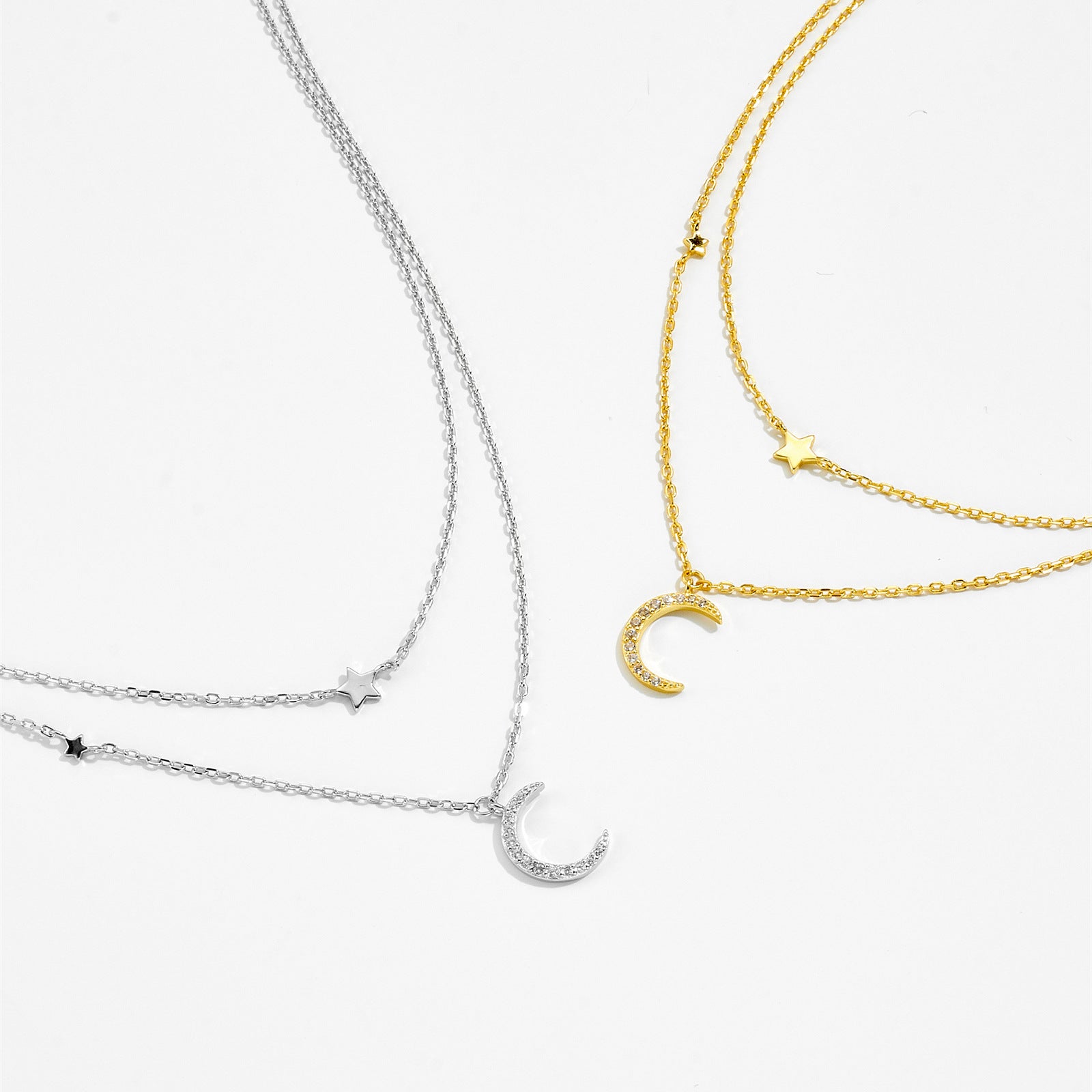 Lunar Elegance 925 silver Pendant Necklace - necklace