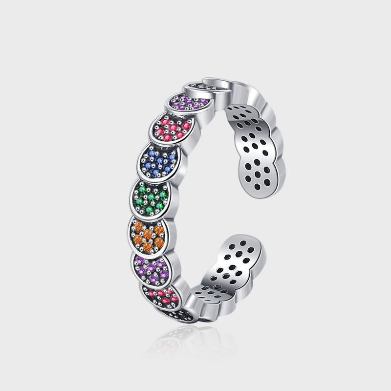 Color Gems 925 Sterling Silver Ring - KDP1439 - ring