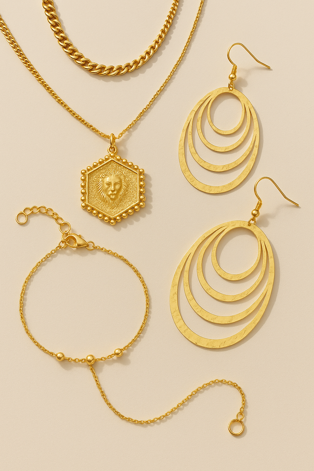 Lunor Golden Muse Jewelry Set