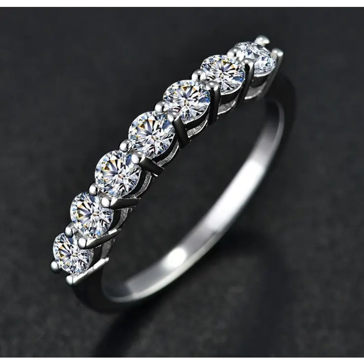 High Carbon Diamond 925 Silver ring - ring