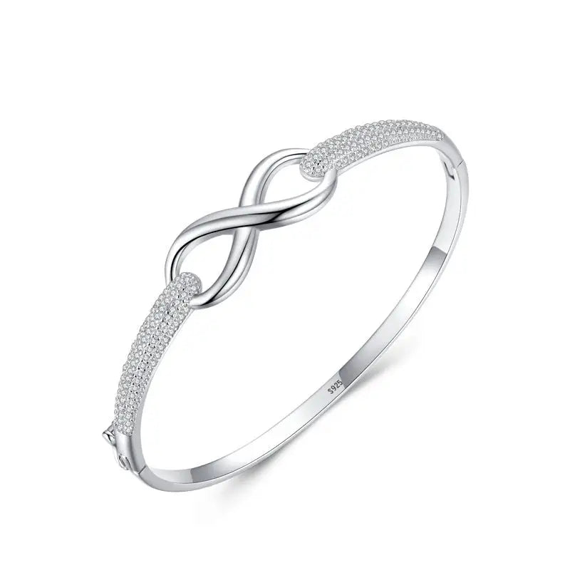 infinite -shaped s925 silver Bracelet - bracelet