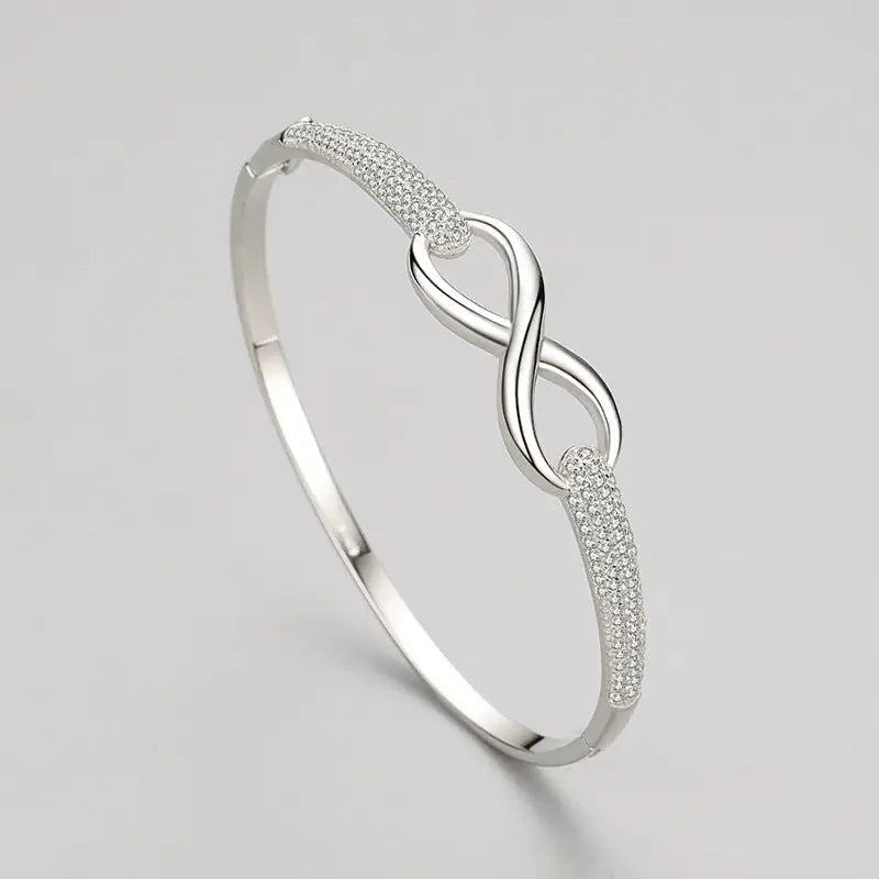 infinite -shaped s925 silver Bracelet - bracelet